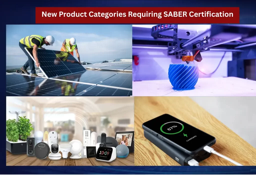 New Product Categories Requiring SABER Certification