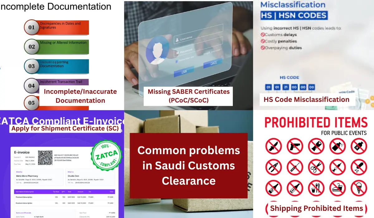 Common problems in Saudi Customs Clearance