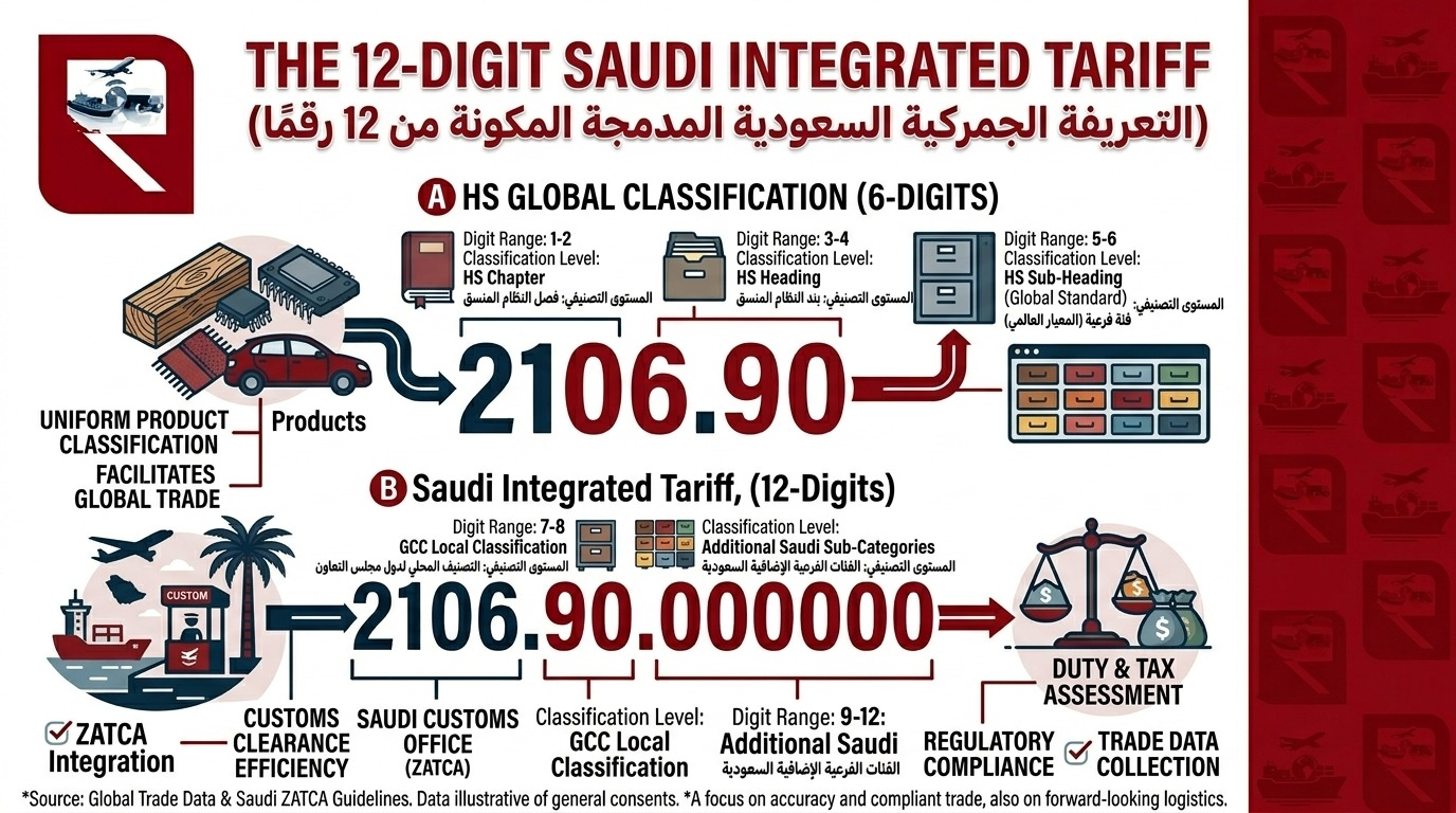 12 Digit Saudi Customs Tariff Code