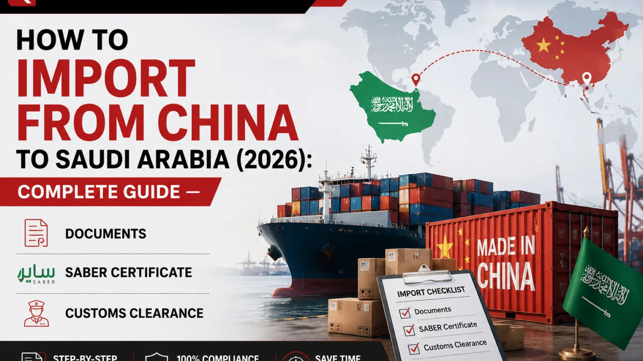 HOW TO IMPORT FROM CHINA TO SAUDI ARABIA (2026): COMPLETE GUIDE