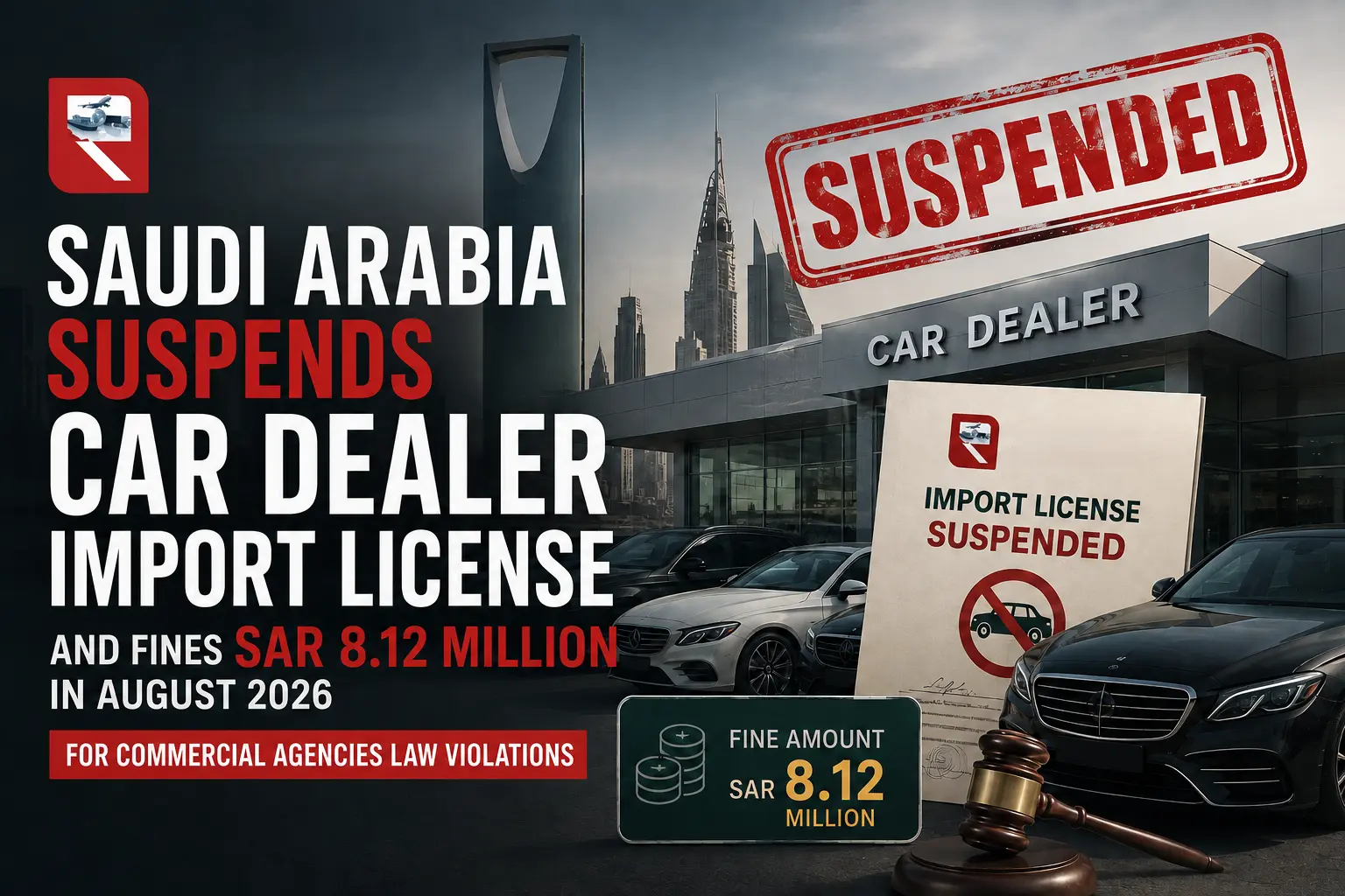 Saudi Arabia car dealer import suspension 2026